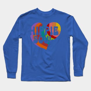 Hippie Soul 60s sixtees vintage retro heart Long Sleeve T-Shirt